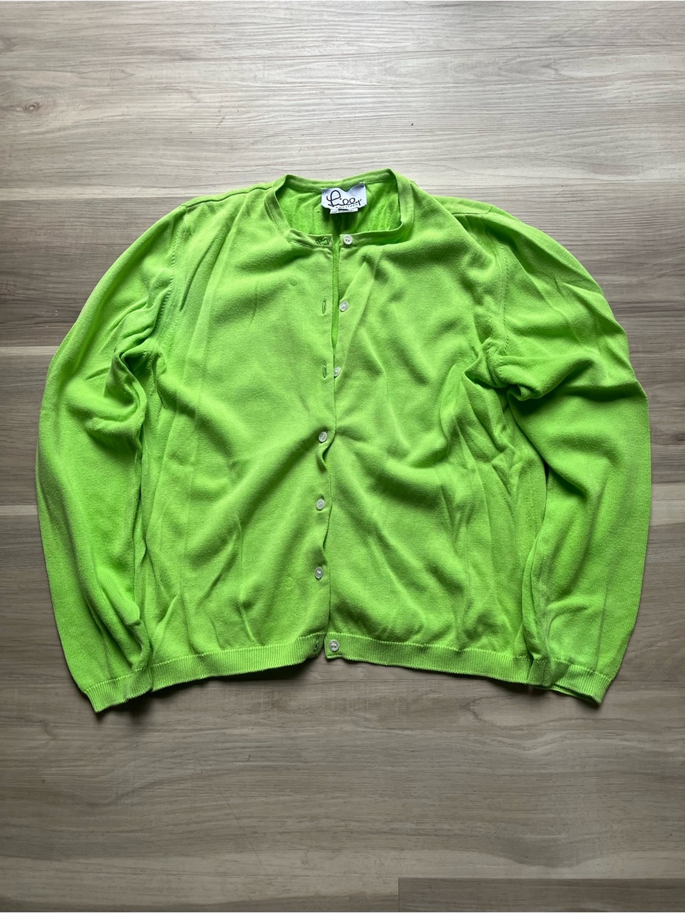 Lilly Pulitzer Neon Lime Green Women’s Button Cardigan size M